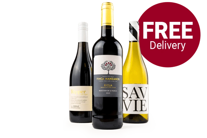 3 Top Quality Wines – Just £12 Delivered